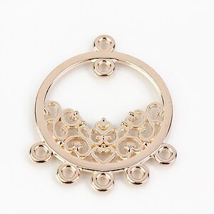 Chandelier rose gold 36x29mm