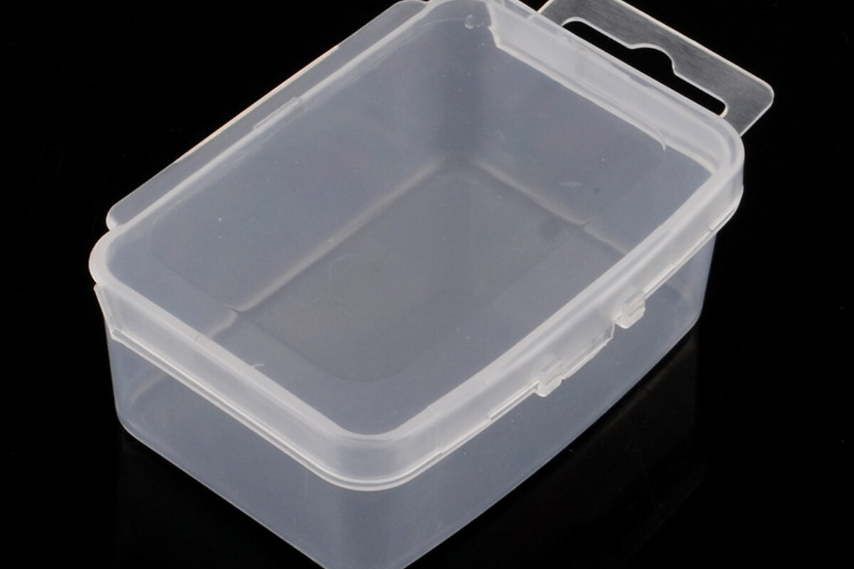 Cutie mica din plastic pentru margele 8,5x5,5cm