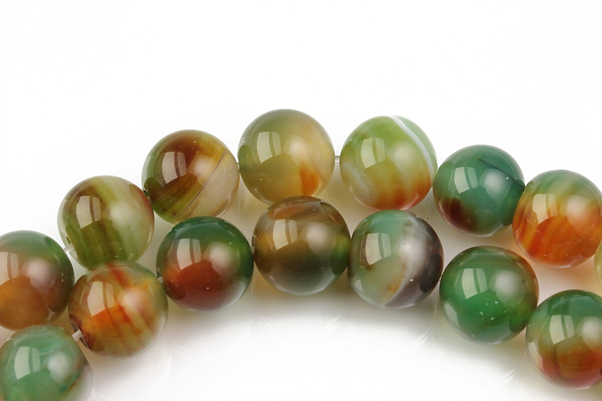 Agate striped sfere 10mm - autumn