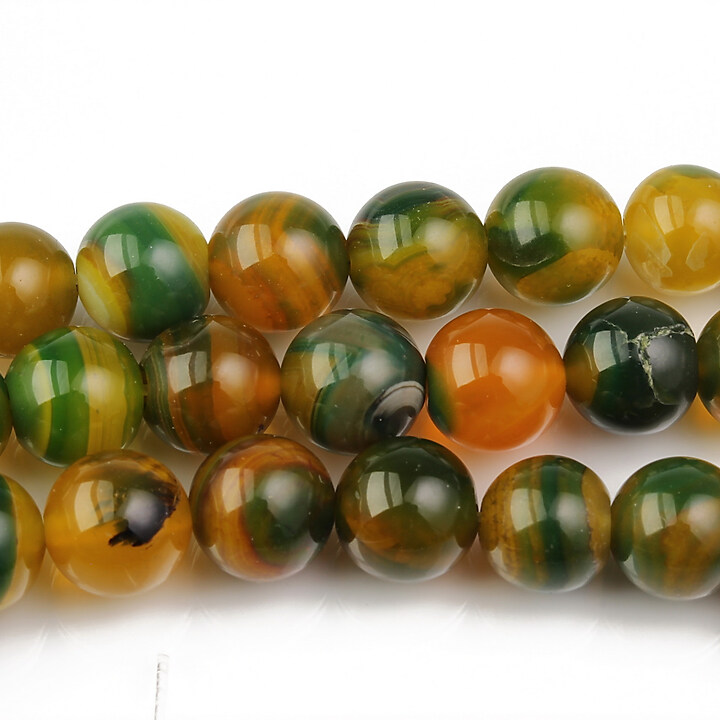 Agate striped sfere 8mm - autumn