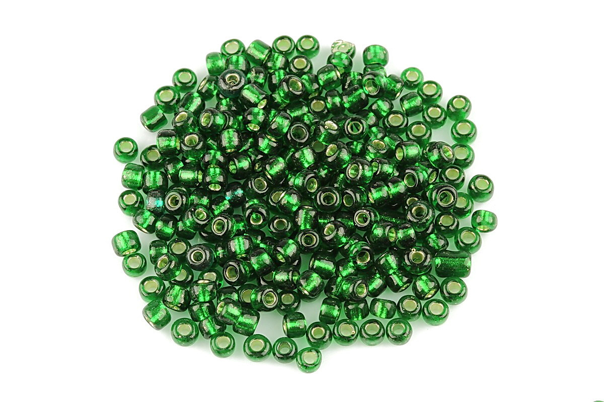 Margele de nisip cu foita 3mm (50g) - cod 572 - verde