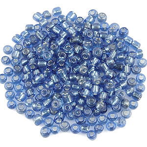 Margele de nisip cu foita 3mm (50g) - cod 610 - albastru