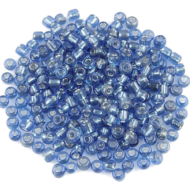 Margele de nisip cu foita 3mm (50g) - cod 610 - albastru