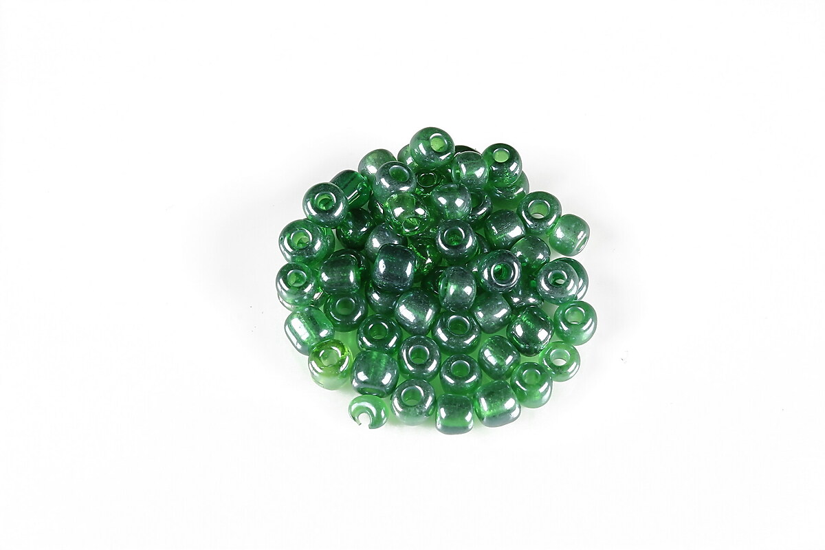 Margele de nisip lucioase 4mm (50g) - cod 731 - verde