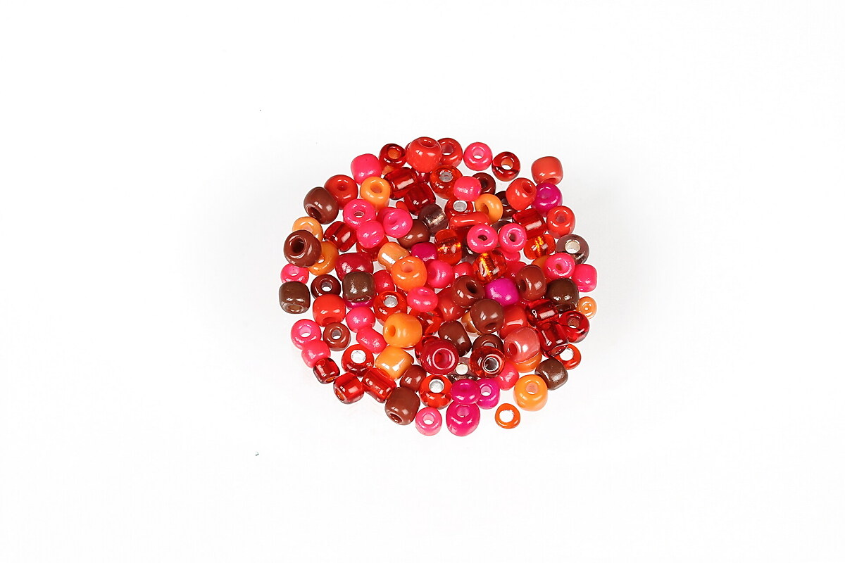 Margele de nisip mix 3mm (50g) - cod 748 - rosu