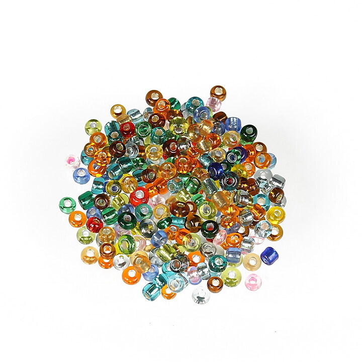 Margele de nisip mix cu foita 2mm (50g) - cod 754