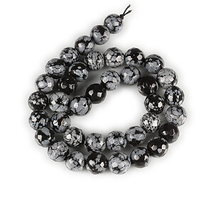 Sirag snowflake obsidian sfere fatetate 10mm