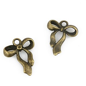 Charm bronz fundita 22x17mm