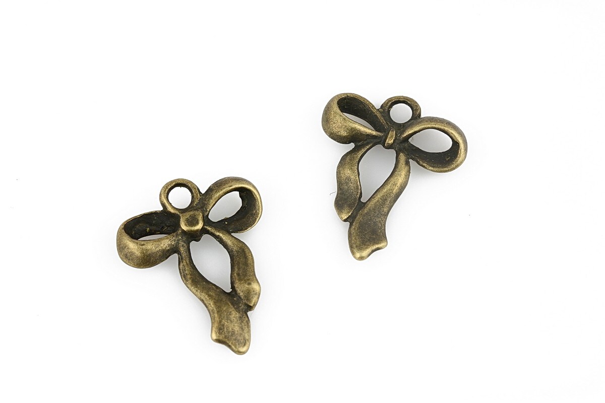 Charm bronz fundita 22x17mm