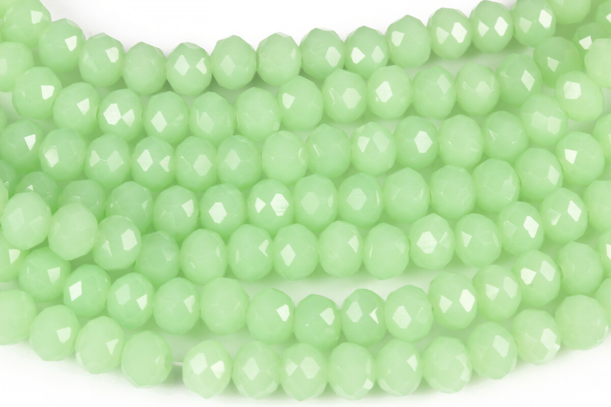Sirag cristale rondele 4x6mm - verde opalescent