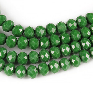 Sirag cristale rondele 4x6mm - verde