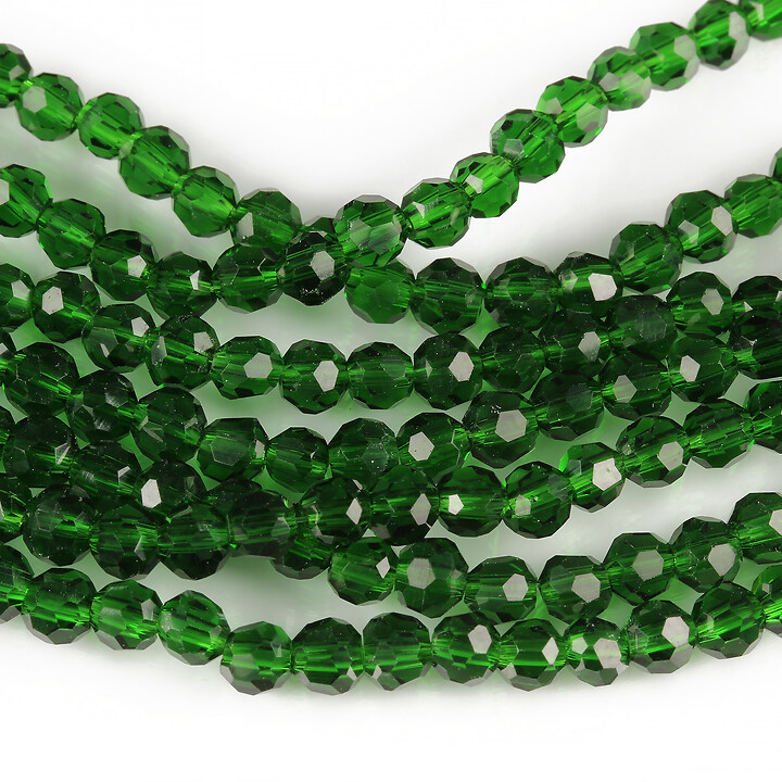 Margele cristal rotund 4mm (sirag) - verde