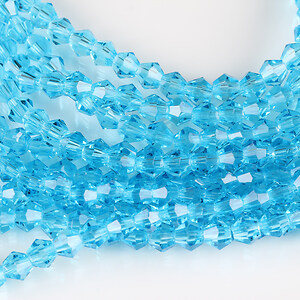 Sirag cristale biconice 4mm - bleu