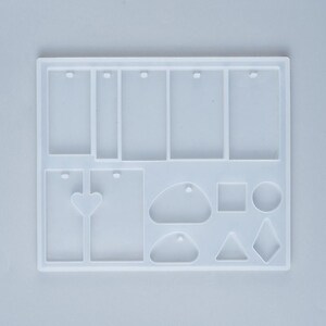 Matrita din silicon pentru pandantive din rasina 147x123x8mm