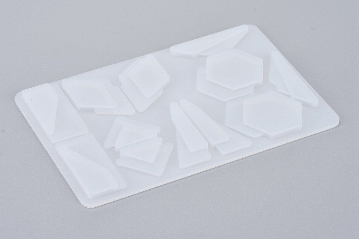 Matrita din silicon pentru cercei din rasina 158x105x6mm