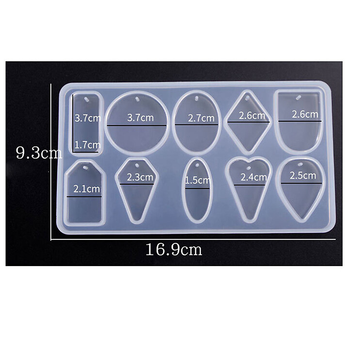 Matrita din silicon pentru pandantive din rasina 169x93mm