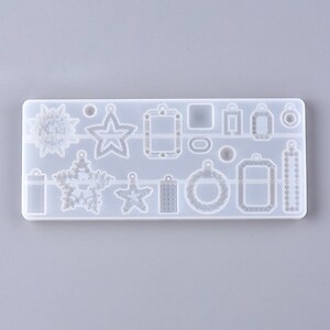 Matrita din silicon pentru pandantive din rasina 160x68x7mm