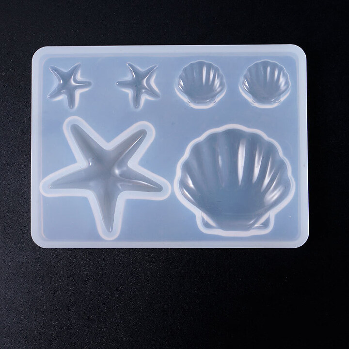 Matrita din silicon set scoica si stea de mare 85x61mm