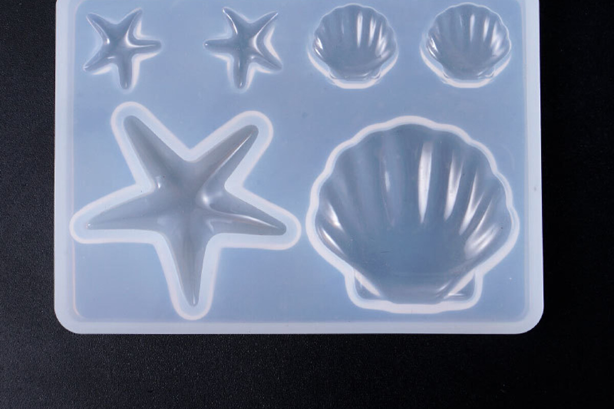 Matrita din silicon set scoica si stea de mare 85x61mm