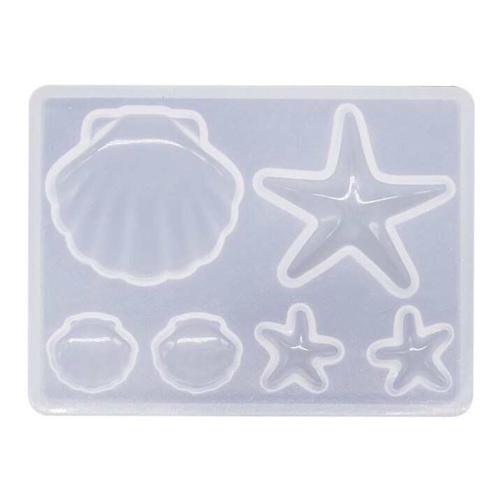 Matrita din silicon set scoica si stea de mare 85x61mm