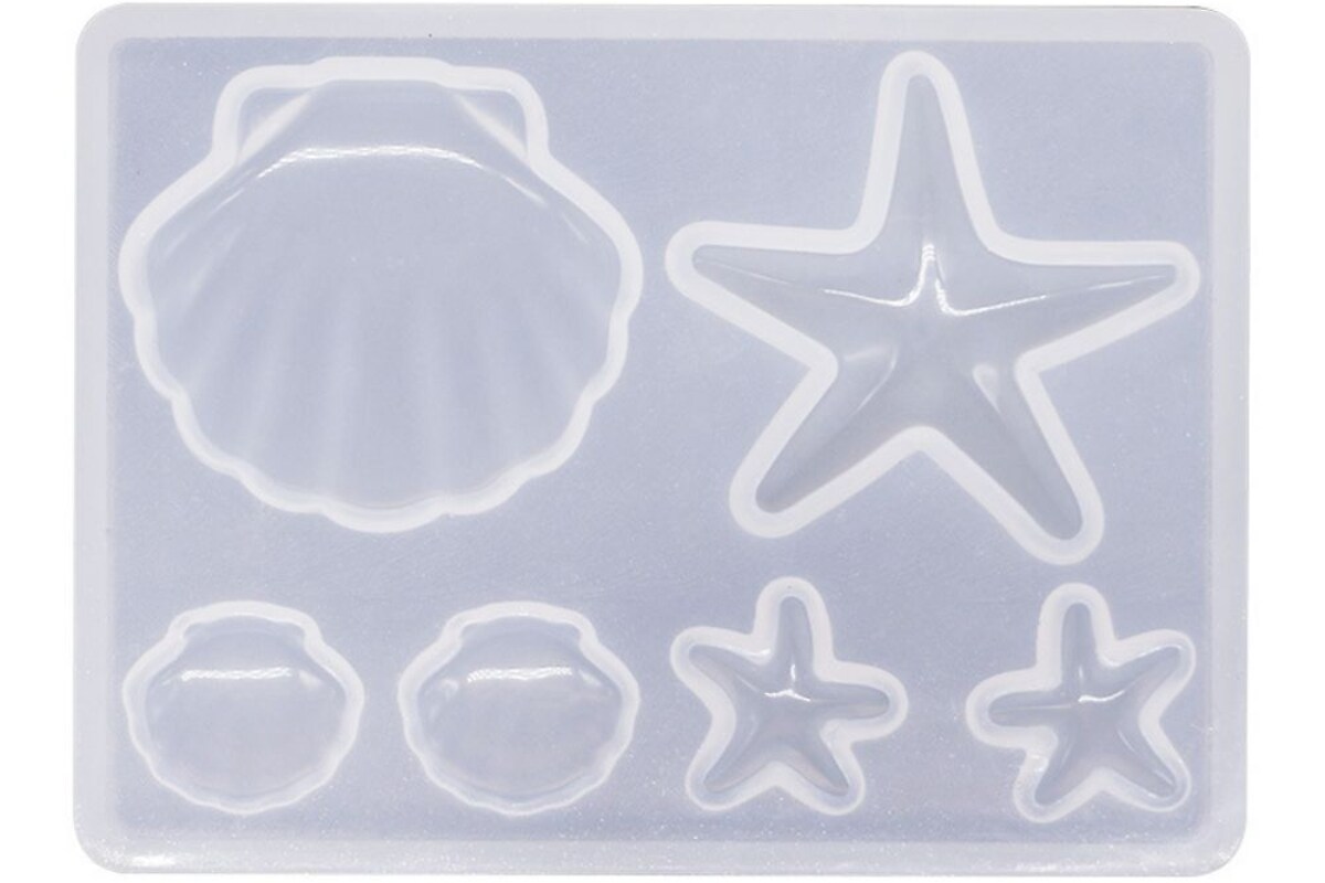 Matrita din silicon set scoica si stea de mare 85x61mm