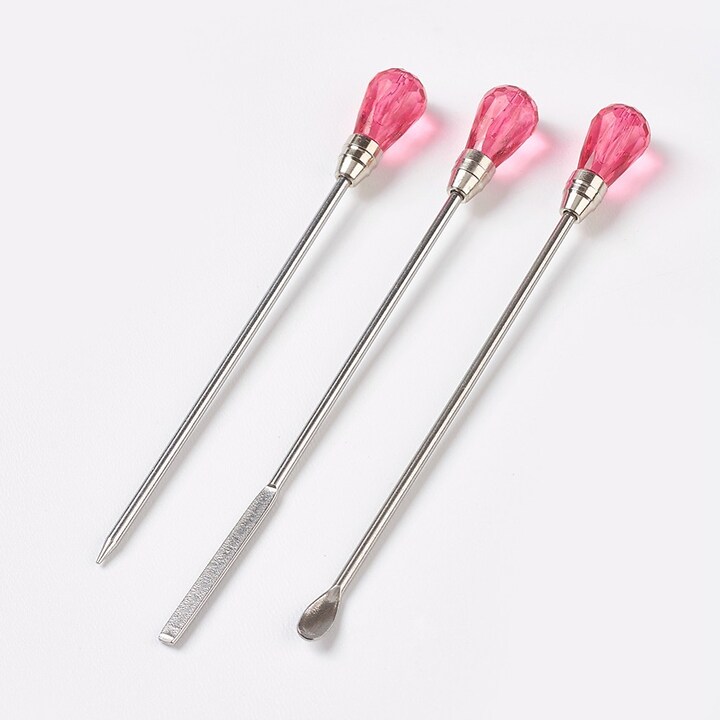 Set de 3 unelte pentru amestecare si modelare rasina aprox. 10cm