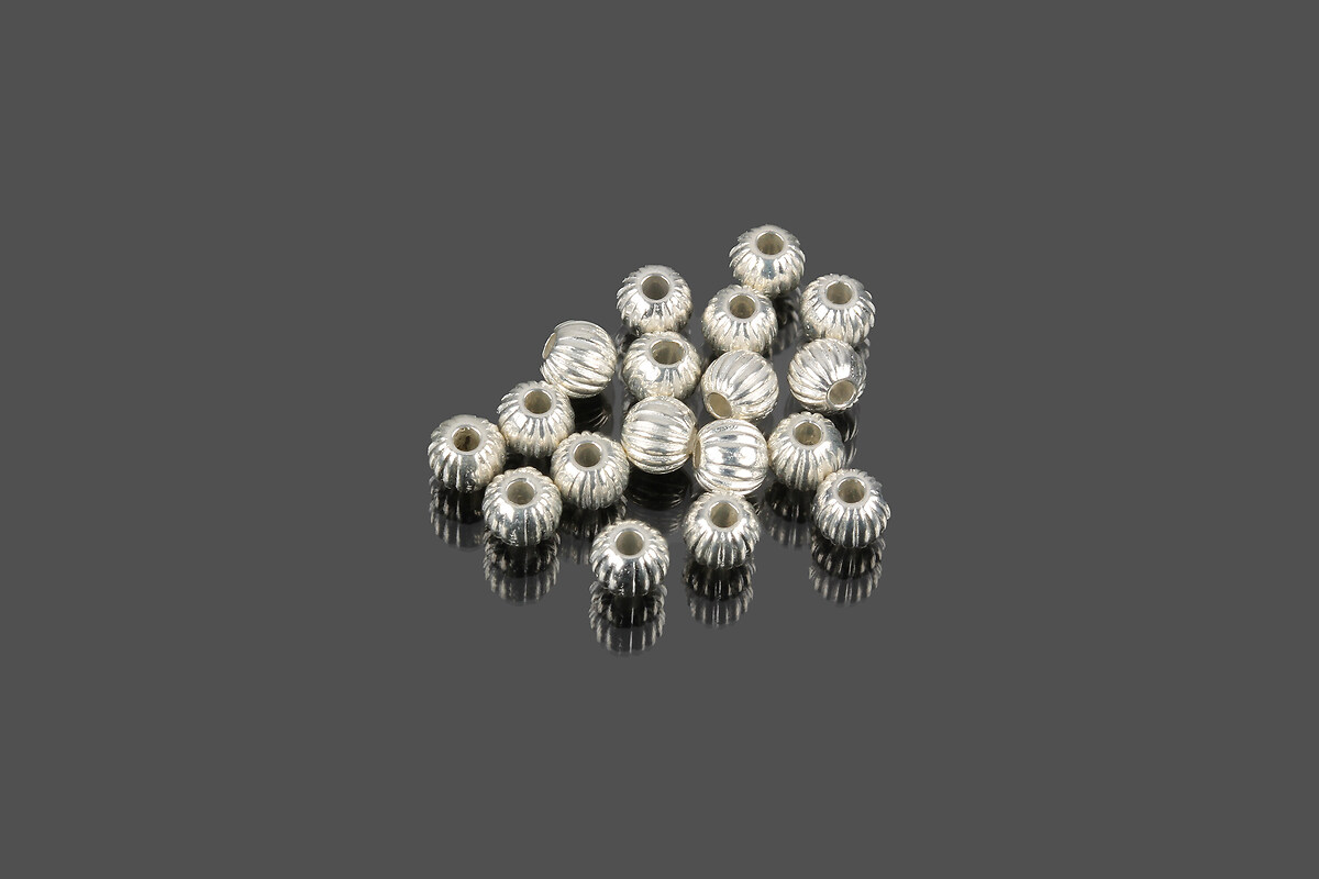 Distantier argintiu 4x3mm (100 buc.)