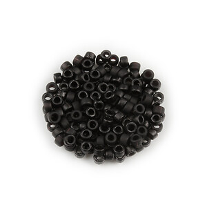 Margele de nisip pentru brodat 2,5x1,5mm, 10 grame - negru frosted