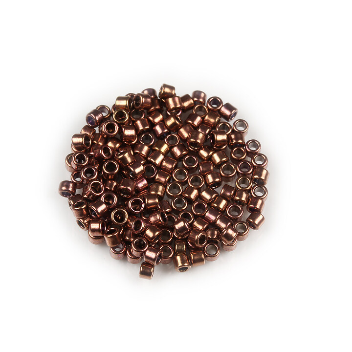 Margele de nisip pentru brodat 2x1,5mm, 10 grame - cupru