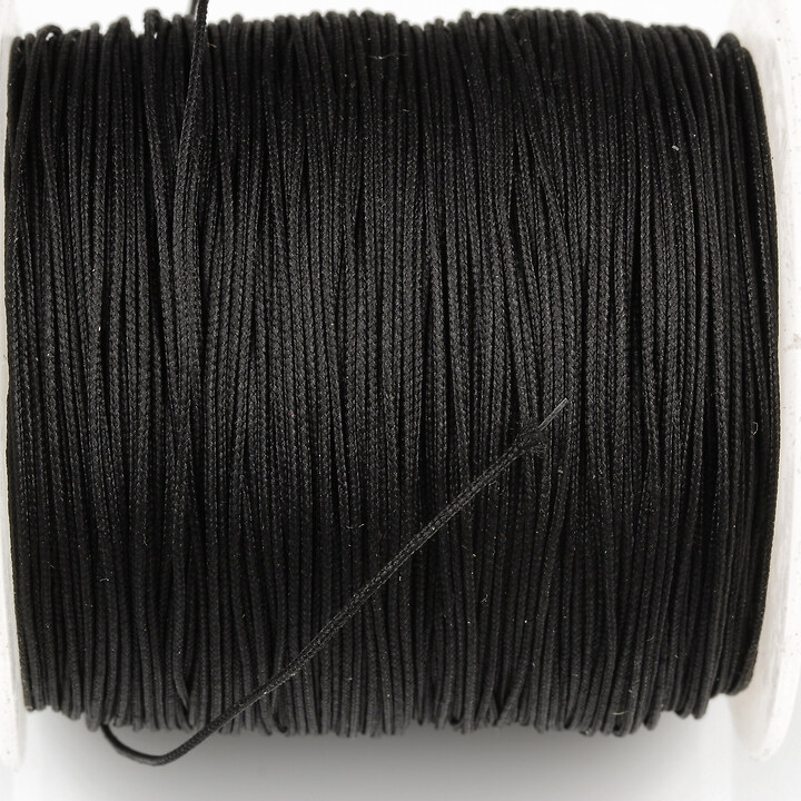 Rola snur nylon cu guta in interior grosime 0,8mm - 180m - negru