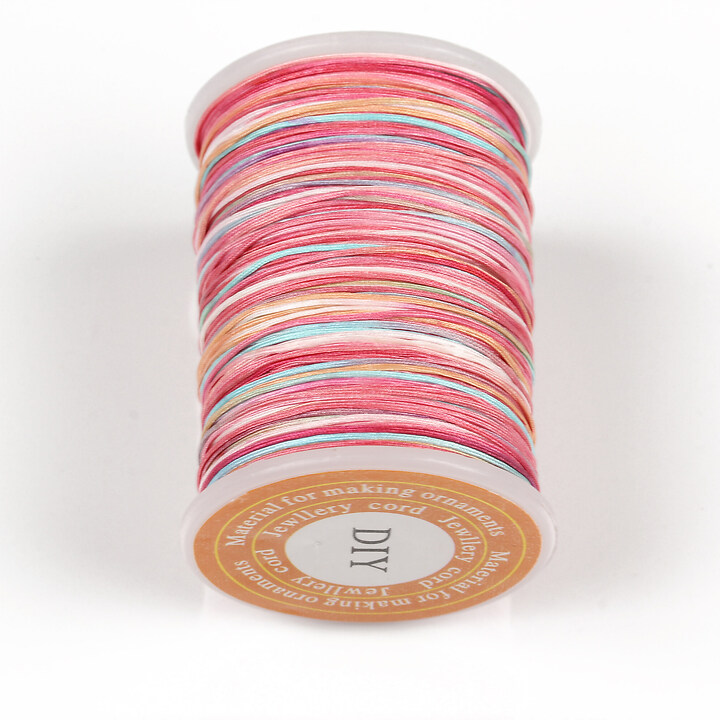Rola snur nylon grosime 0,4mm, 15m - roz multicolor