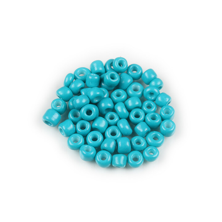 Margele de nisip 3mm opace (50g) - cod 392 - turcoaz inchis