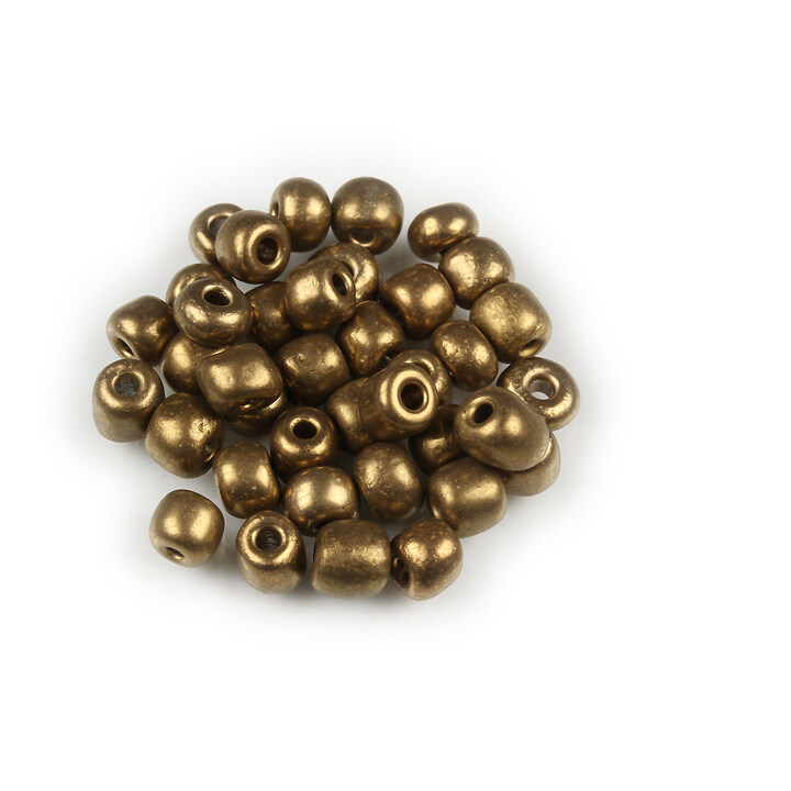 Margele de nisip 4mm (50g) - cod 767 - bronz metalizat