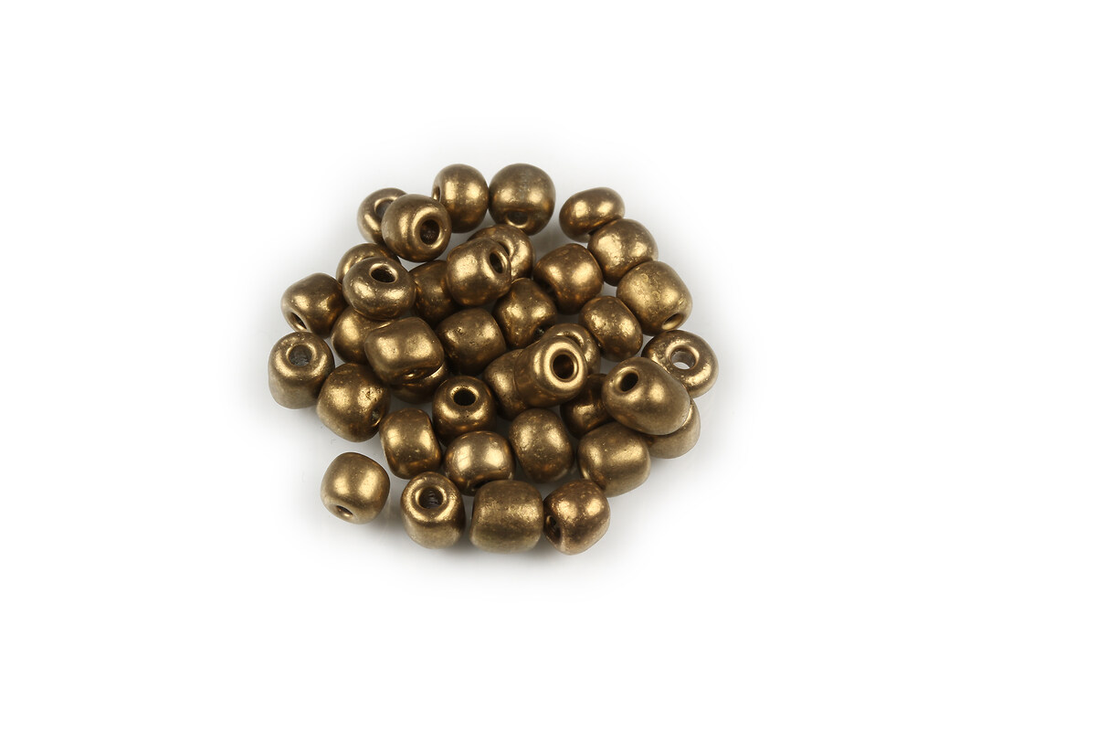 Margele de nisip 4mm (50g) - cod 767 - bronz metalizat