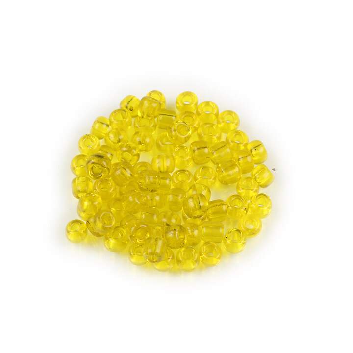 Margele de nisip 2mm (50g) - cod 775 - galben verzui transparent