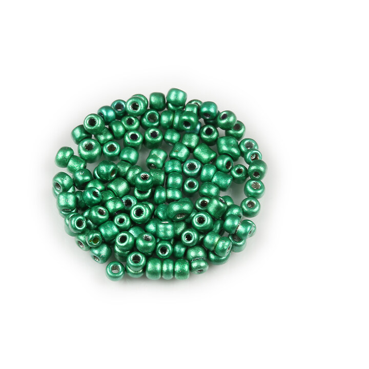 Margele de nisip 2mm (50g) - cod 777 - verde sidefat