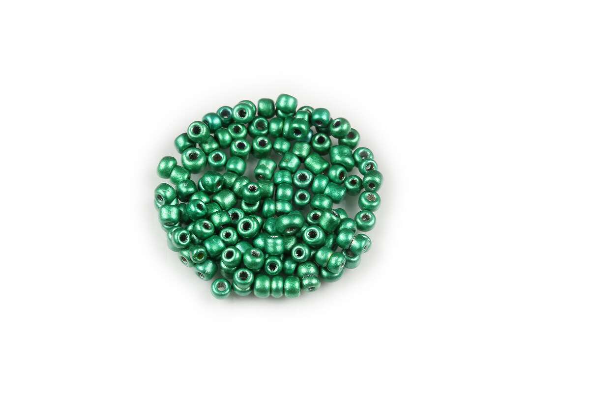 Margele de nisip 2mm (50g) - cod 777 - verde sidefat