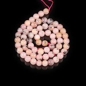 Sirag calcedonie roz deschis sfere 6mm