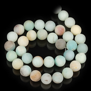 Sirag flower amazonite frosted (mat) sfere 10mm