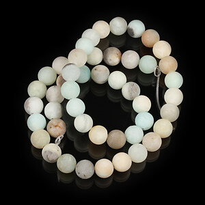 Sirag flower amazonite frosted (mat) sfere 8mm
