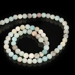 Sirag flower amazonite frosted (mat) sfere 6mm