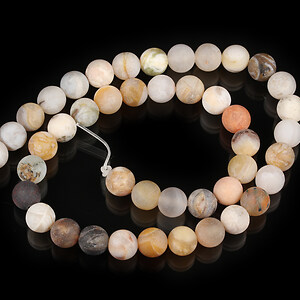 Sirag bamboo leaf agate frosted (mat) sfere 8mm