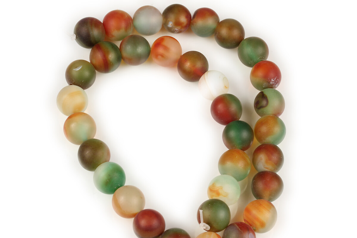 Sirag Autumn Agate frosted (mat) sfere 12mm