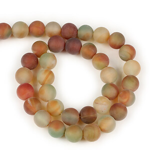 Sirag Autumn Agate frosted (mat) sfere 10mm