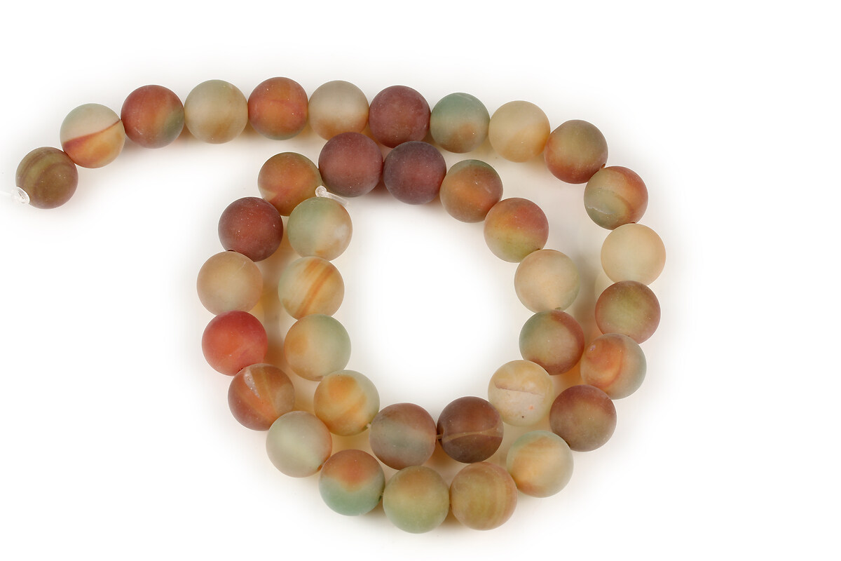 Sirag Autumn Agate frosted (mat) sfere 10mm