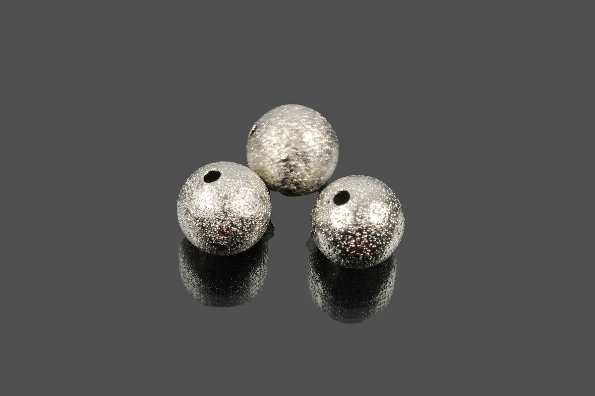 Distantiere metalice stardust argintii sfere 10mm