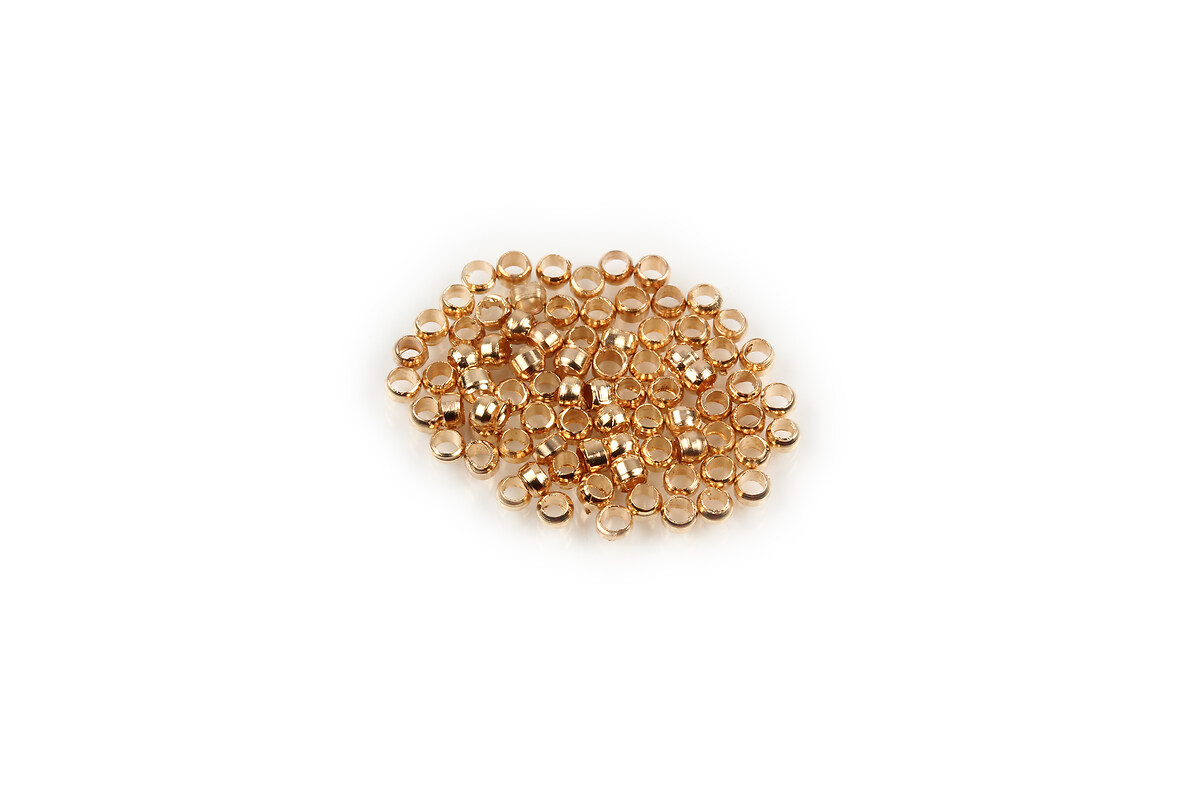 Crimp rose gold 2x1,5mm (3g - aprox. 300 buc.)