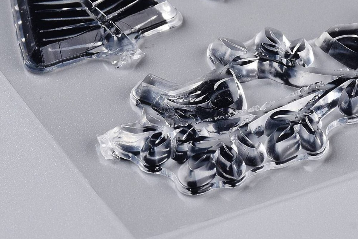Set stampile acrilice transparente model Craciun 200~218x150~156x3mm 