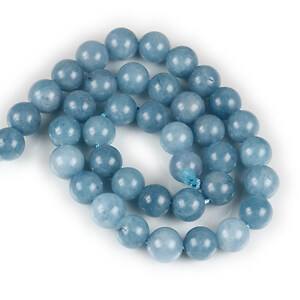 Margele cuart albastru sfere 10mm (sirag)