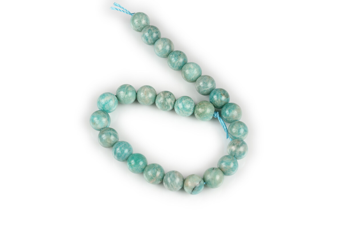 Mărgele scurt amazonite grad A sfere 8 mm (sirag)
